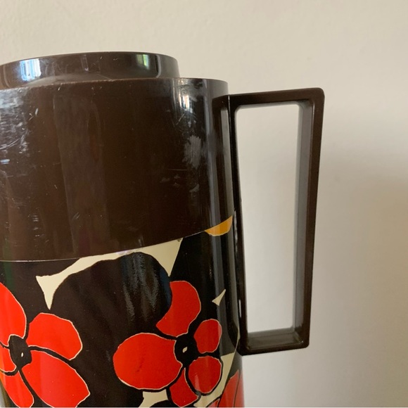 Vintage Aladdin Beverage Butler with orange and yellow floral print - Picture 7 of 10